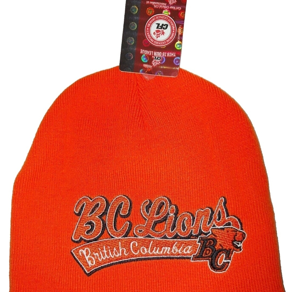 BC Lions Orange Knit Beanie - British Columbia CFL